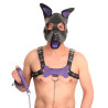 PUPPY SET OREILLES ET LANGUE EN CUIR VIOLET