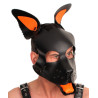PUPPY SET OREILLES ET LANGUE EN CUIR ORANGE