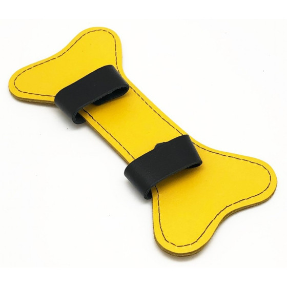 PUPPY OS  EN CUIR JAUNE