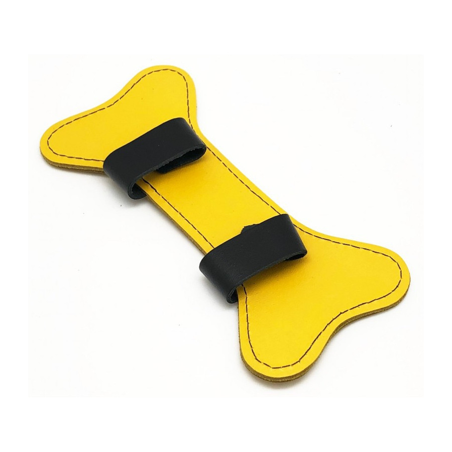 PUPPY OS  EN CUIR JAUNE