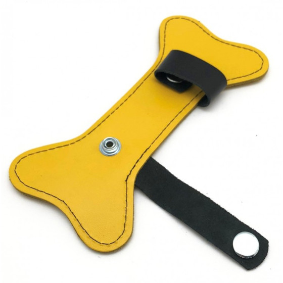 PUPPY OS  EN CUIR JAUNE