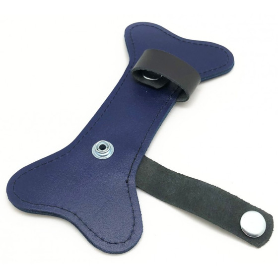 PUPPY OS  EN CUIR BLEU