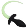 Plug Queue de chien phosphorescente Luminous Puppy 8 x 3.2cm Vert Fluo
