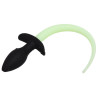 Plug Queue de chien phosphorescente Luminous Puppy 8 x 3.2cm Vert Fluo