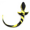 Plug Queue de chien Dog Tail 7.5 x 3.1cm Noir-Jaune