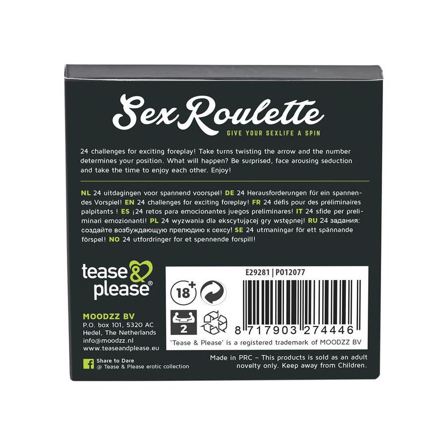 Jeu Sex Roulette Foreplay