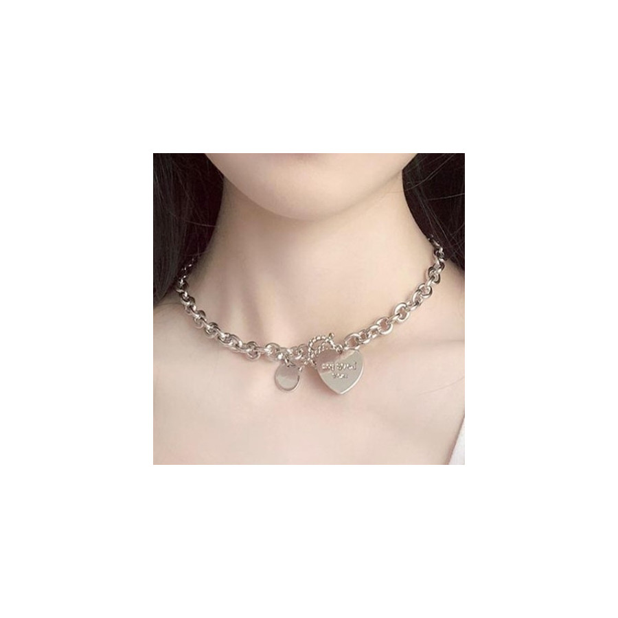 Ras de cou Heart Steel