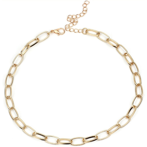 Ras de cou Hollow Ring doré
