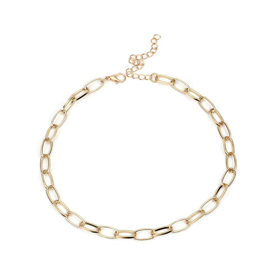 Ras de cou Hollow Ring doré