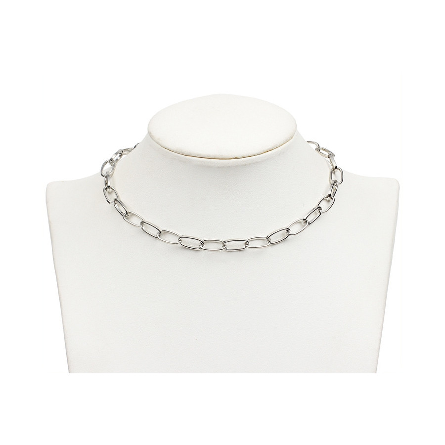 Ras de cou Hollow Ring Argenté