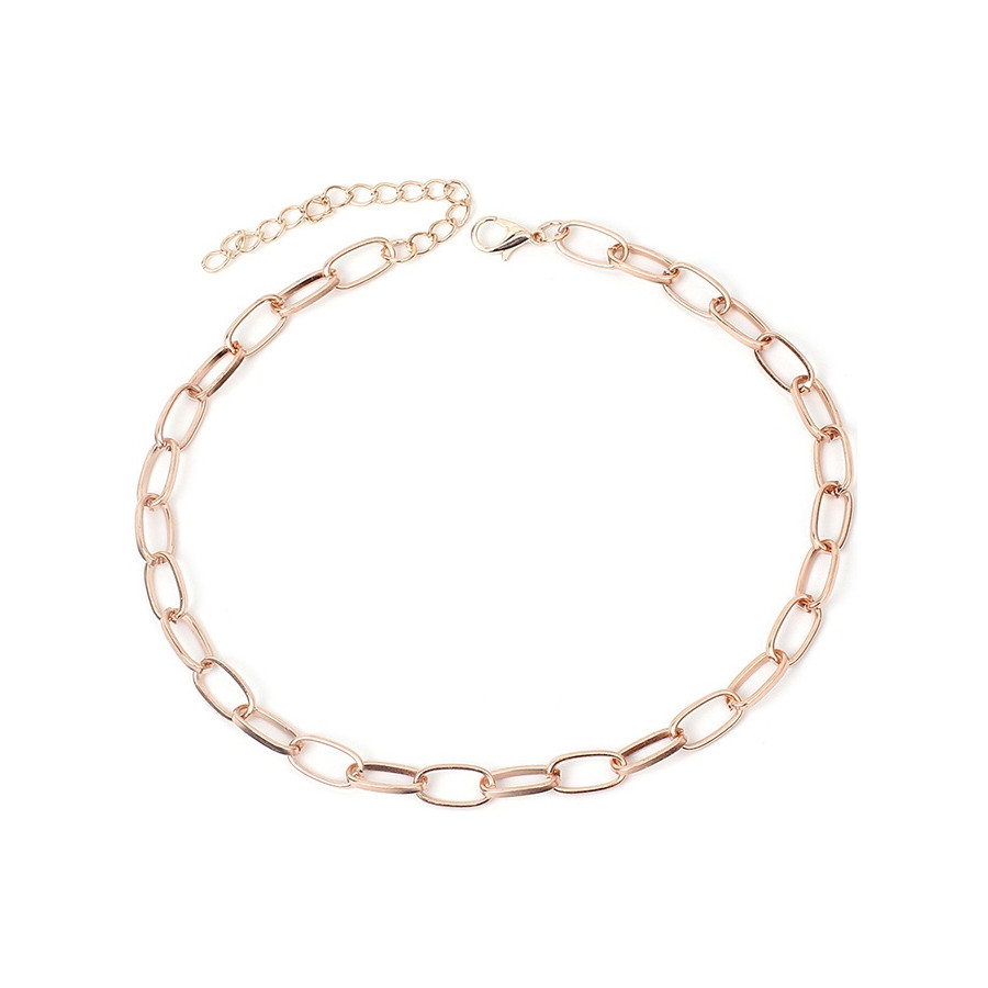 Ras de cou Hollow Ring Rose
