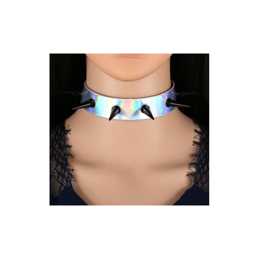 Collier à pointes Piky Laser Argenté