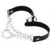 Metal Heart Collar With Chain BLACK