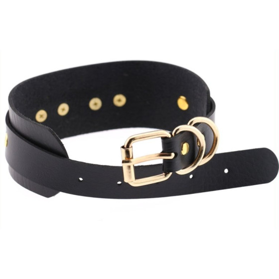 Collier Fantaisie Golden Heart Noir