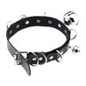 Collier sexy avec Grelots Noir