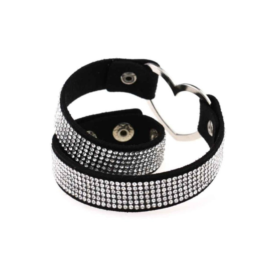 Ras de cou Heart Strass Noir