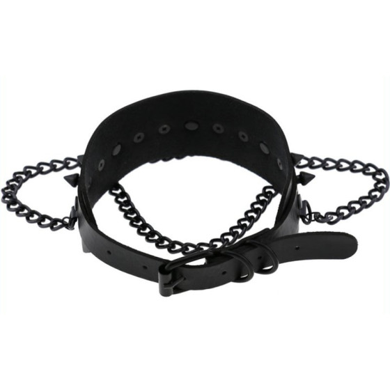 Collier à pointes Piky Noir