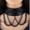 Collier à pointes Piky Noir