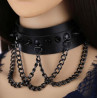 Collier à pointes Piky Noir