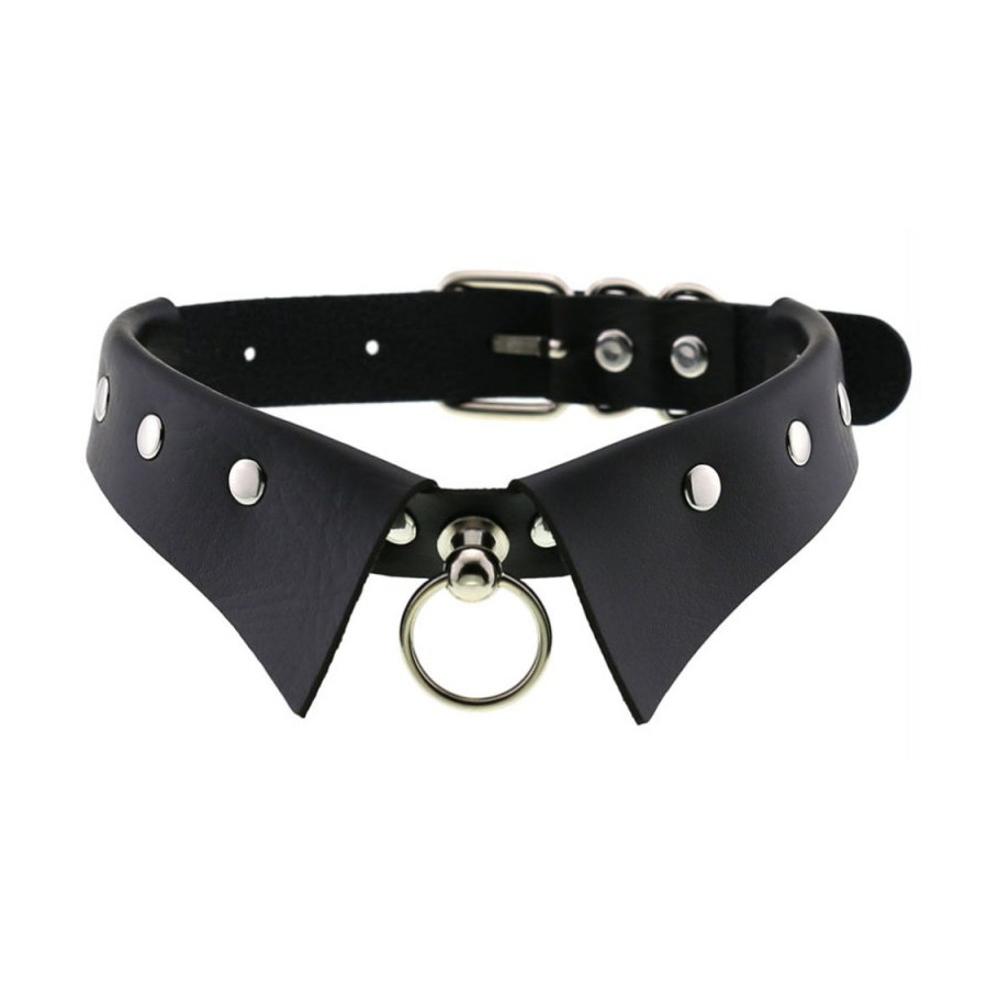 Collier GOTHIC RING Noir