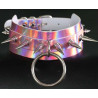 Collier à pointes Strobo Laser Rose