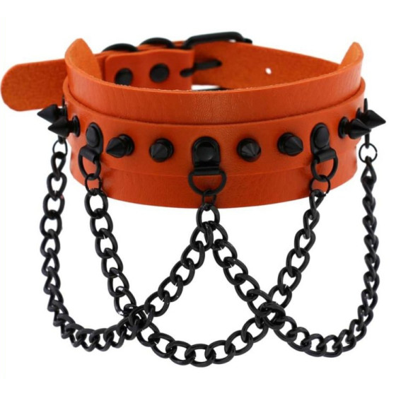Collier à pointes Piky Orange