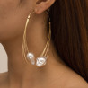 Boucles d'oreille Gold Ear 10cm