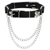 Ras de cou Love Heart Chain Noir