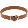 Ras de cou Heart Attach Marron