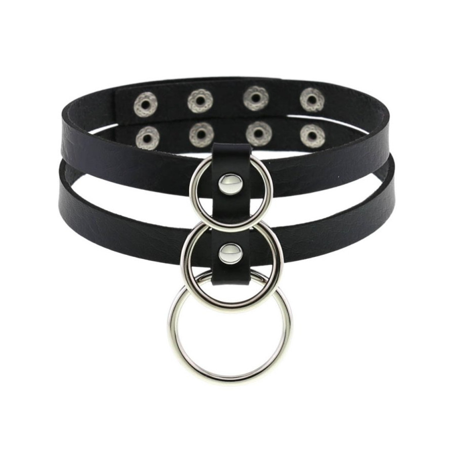 Ras de cou Tri Rings Noir