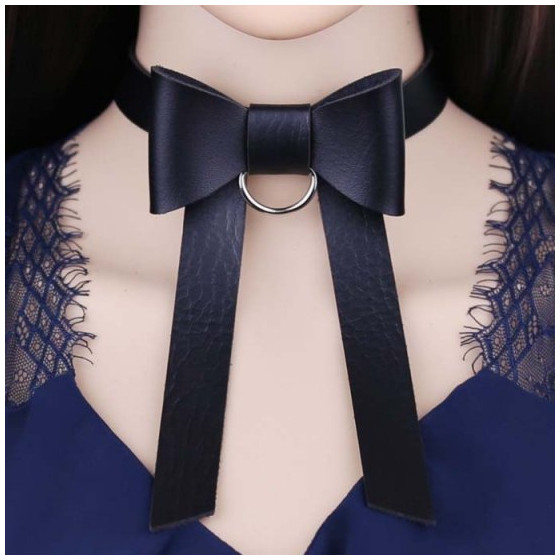 Ras de cou Bow Night Noir