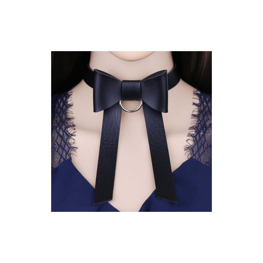 Ras de cou Bow Night Noir