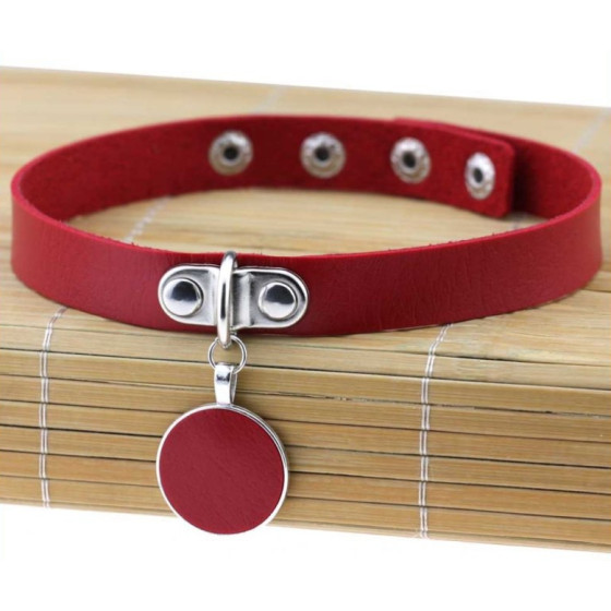 Ras de cou Round Moon Rouge