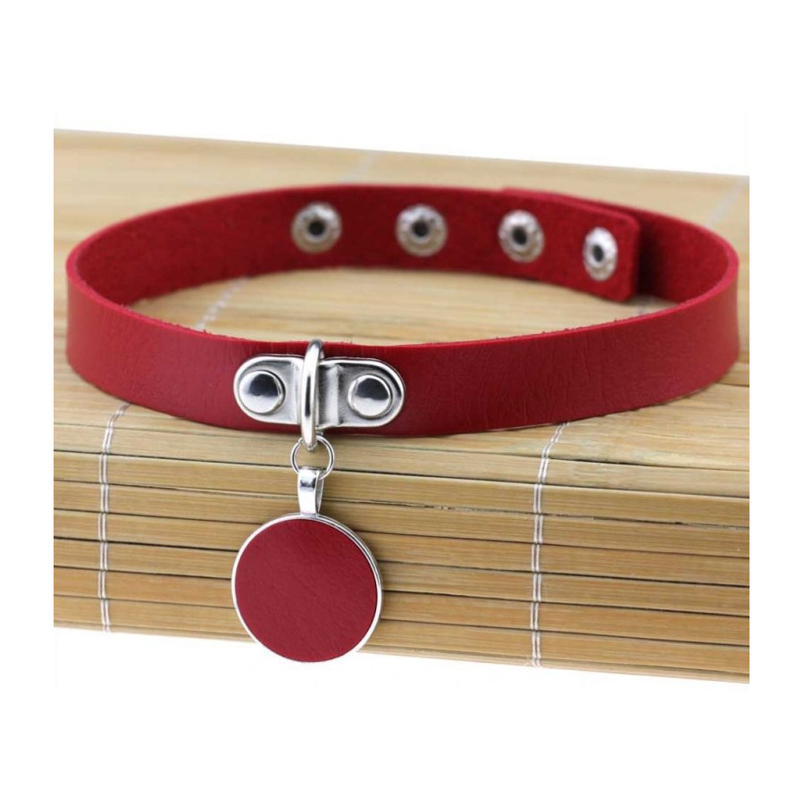 Ras de cou Round Moon Rouge