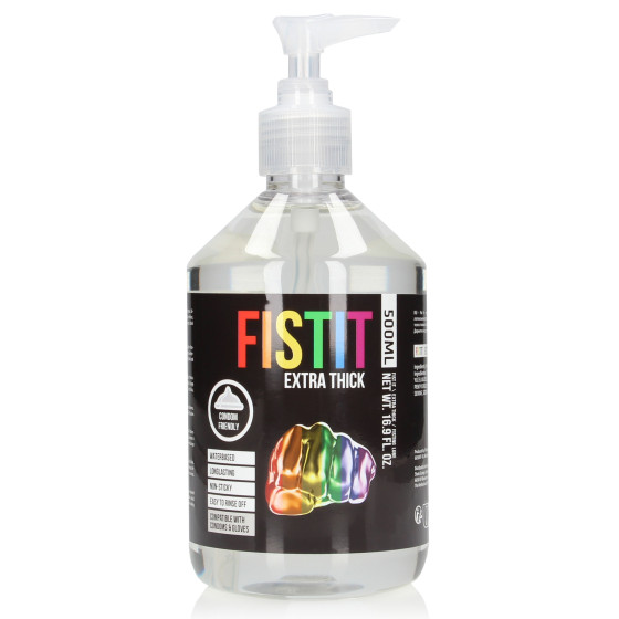 Lubrifiant Eau Fist It Extra Thick Rainbow - Pompe 500ml