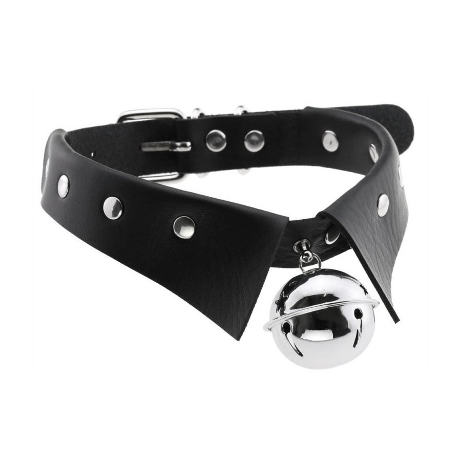 Collier ras de cou avec Grelot Jing Noir
