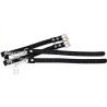 Collier Ras de cou Pendant Lock Noir