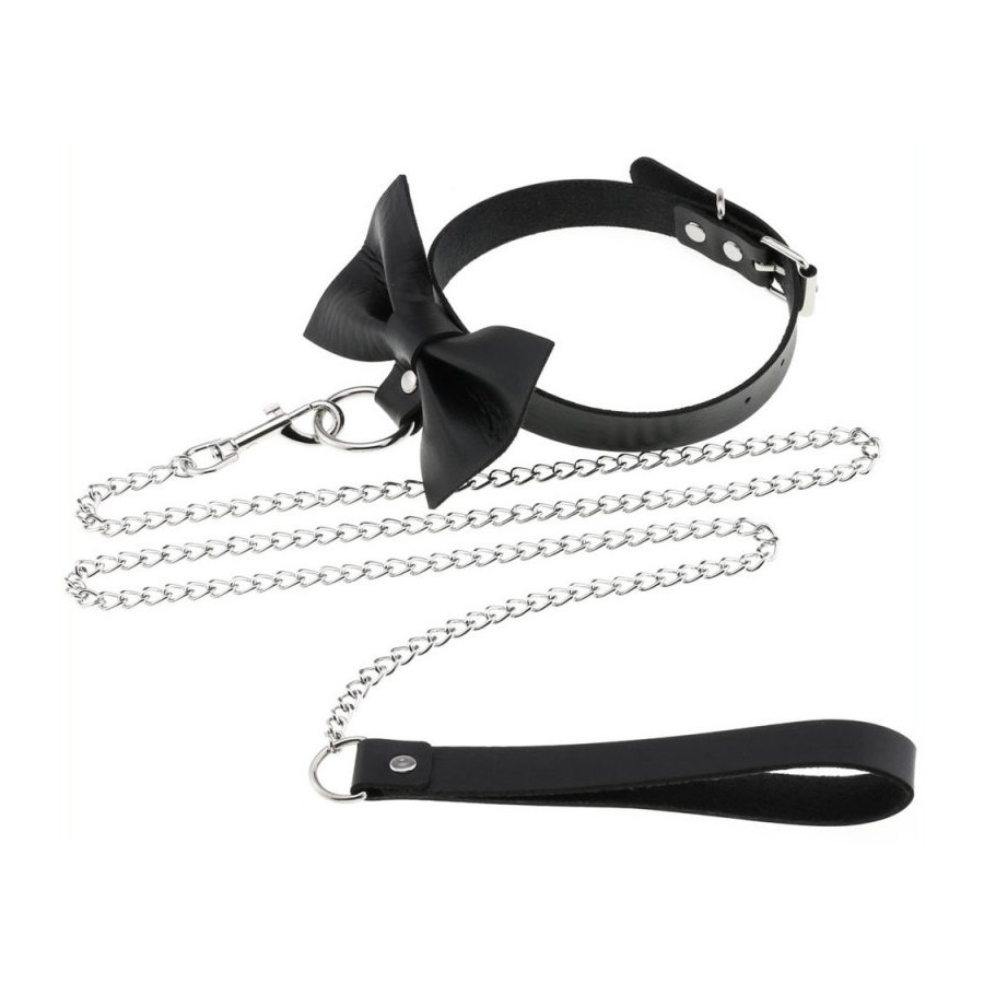 Collier Laisse Bowy Slave Noir