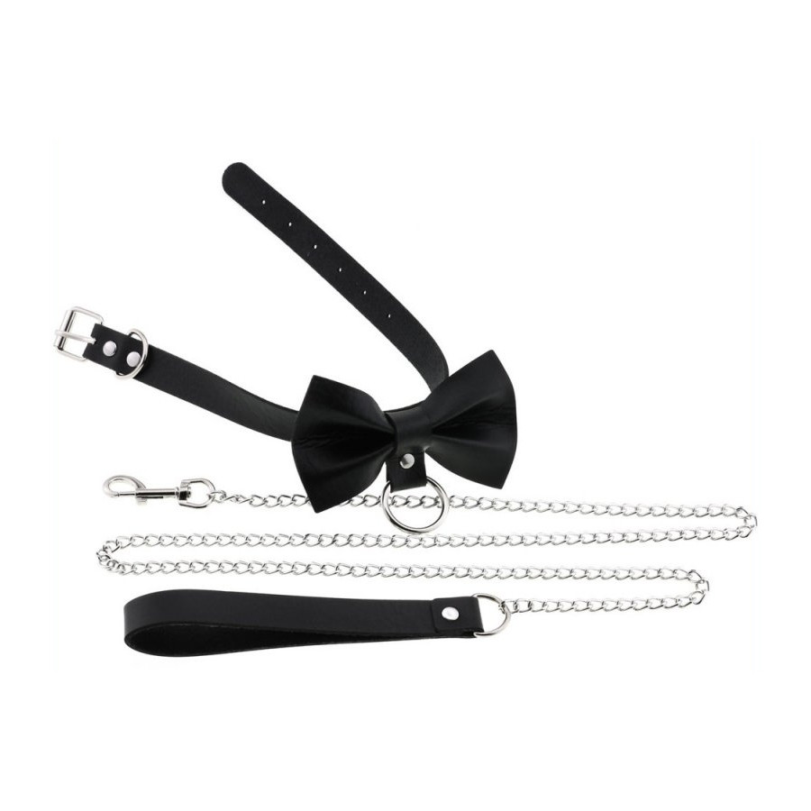 Collier Laisse Bowy Slave Noir