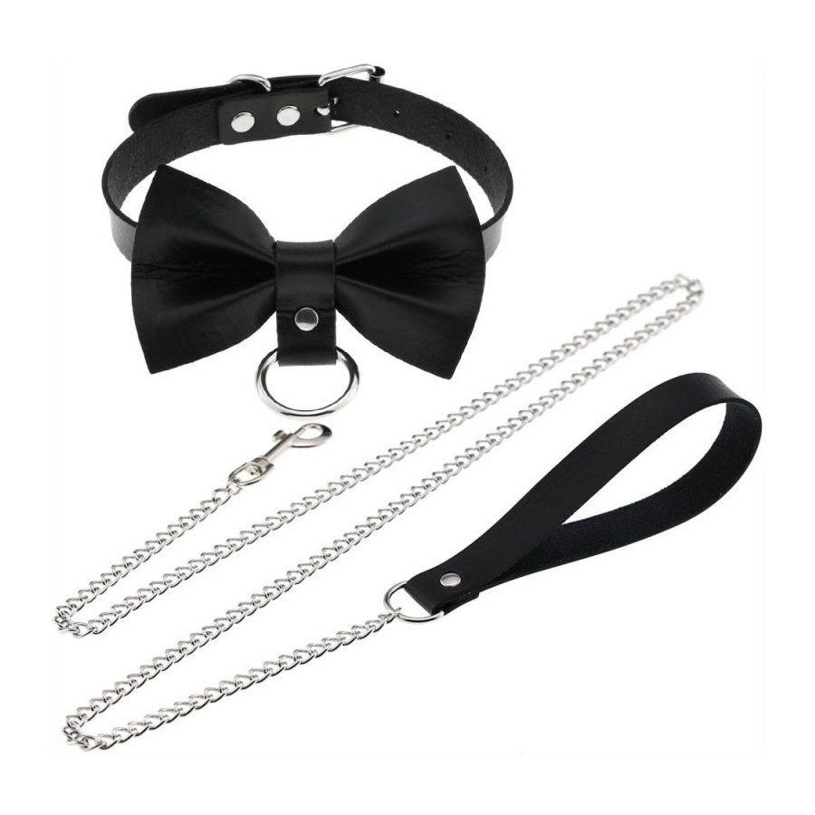 Collier Laisse Bowy Slave Noir