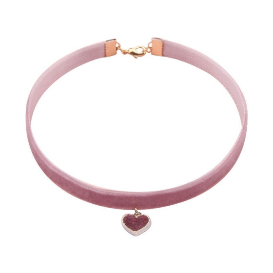 Ras de cou Lotus Heart Rose