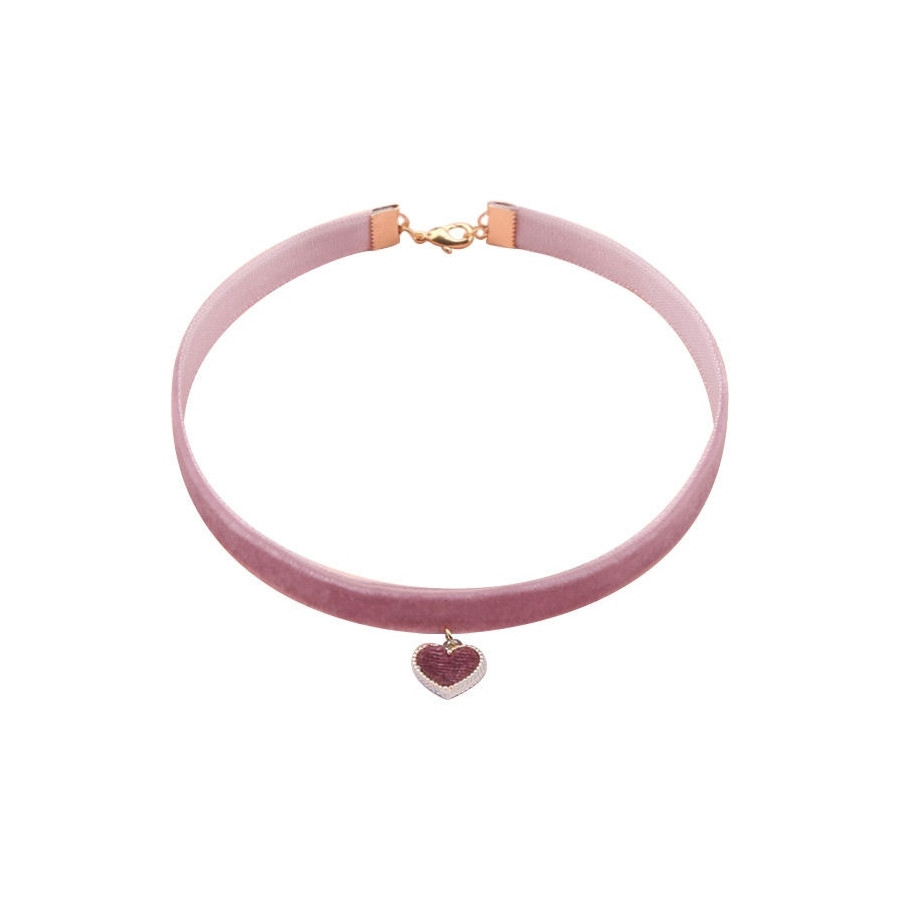 Ras de cou Lotus Heart Rose