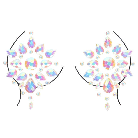 Stickers Cache-seins strass phosphorescents Glow Nipples