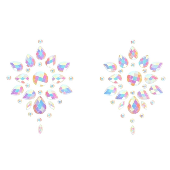 Stickers Cache-seins strass phosphorescents Glow Nipples