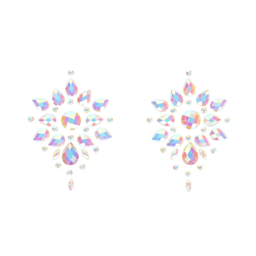 Stickers Cache-seins strass phosphorescents Glow Nipples