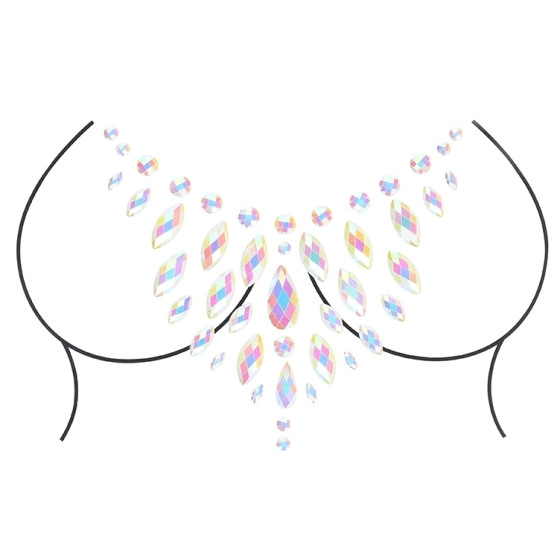 Stickers Strass Décolleté Phosphorescents Glow Chest