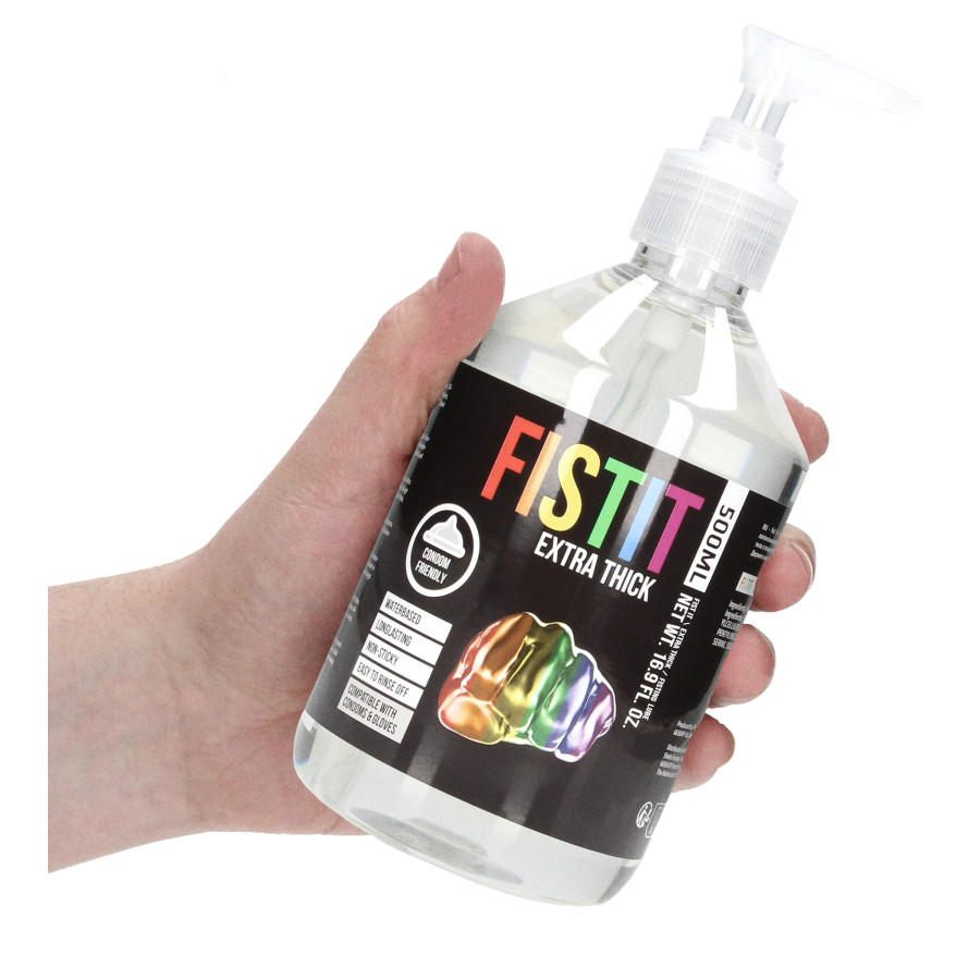 Lubrifiant Eau Fist It Extra Thick Rainbow - Pompe 500ml