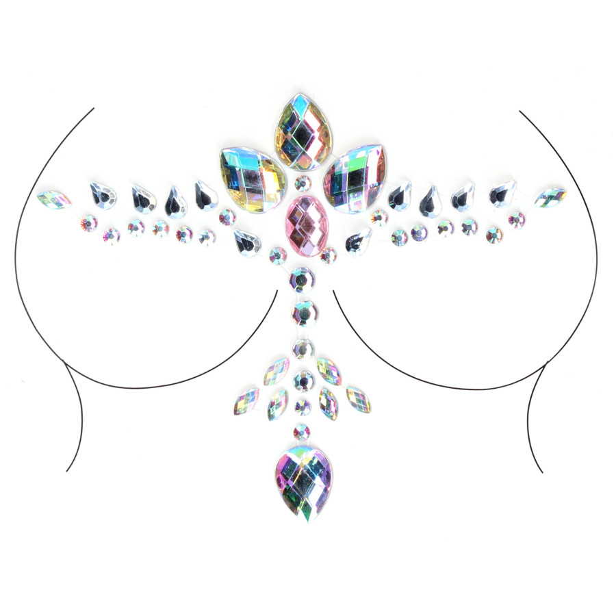 Strass autocollants pour décolleté Dazzling Bling