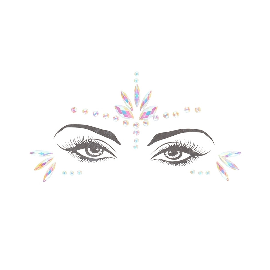 Stickers Strass Visage phosphorescent Glow Jewelry