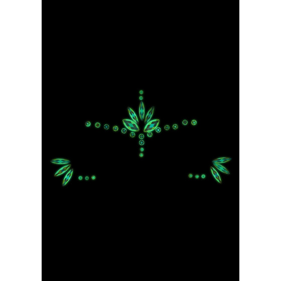 Stickers Strass Visage phosphorescent Glow Jewelry